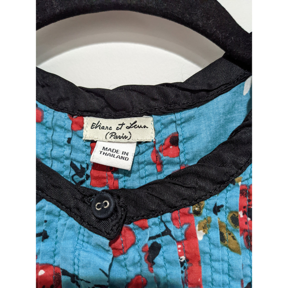Eliana et Lena Paris Miniko Blue Floral Top Size 8Y-9Y - Picture 8 of 10